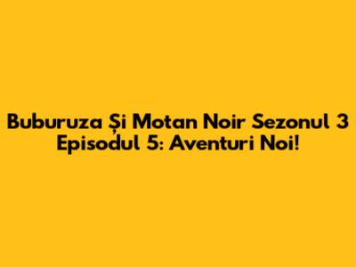 Buburuza Și Motan Noir Sezonul 3 Episodul 5: Aventuri Noi!