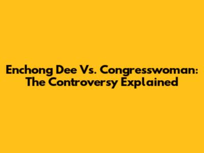 Enchong Dee Vs. Congresswoman: The Controversy Explained