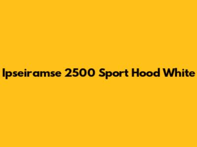 Ipseiramse 2500 Sport Hood White
