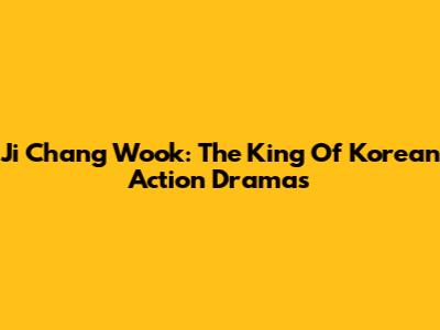 Ji Chang Wook: The King Of Korean Action Dramas