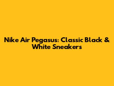 Nike Air Pegasus: Classic Black & White Sneakers