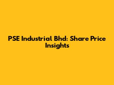 PSE Industrial Bhd: Share Price Insights
